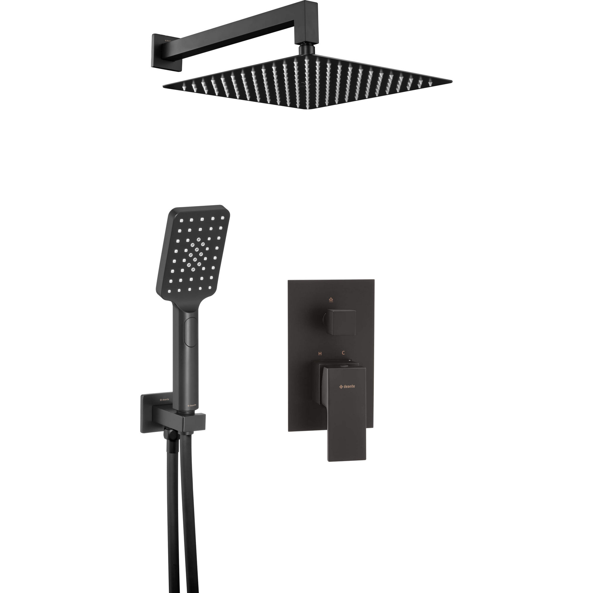 Душевая система скрытого монтажа Deante Anemon Nero, NAC_N9MP