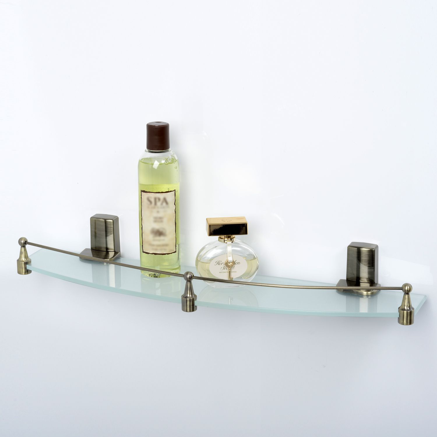 Полка стеклянная с бортиком WasserKRAFT Exter, K-5244