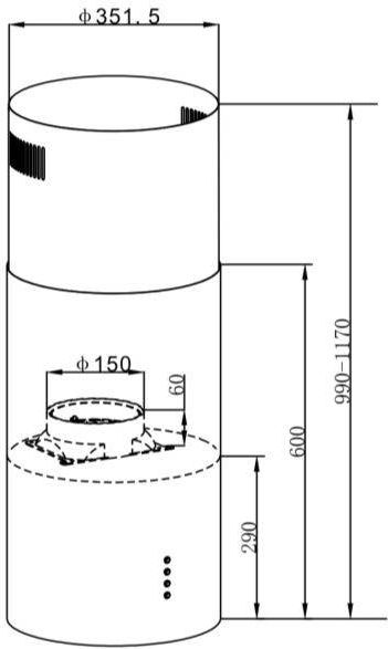 Кухонная вытяжка Maunfeld Lee Light Isla 35 черный