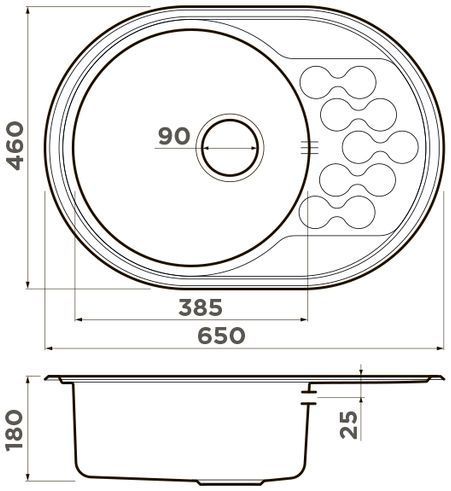 Мойка Omoikiri Kasumigaura 65-IN, 4993727