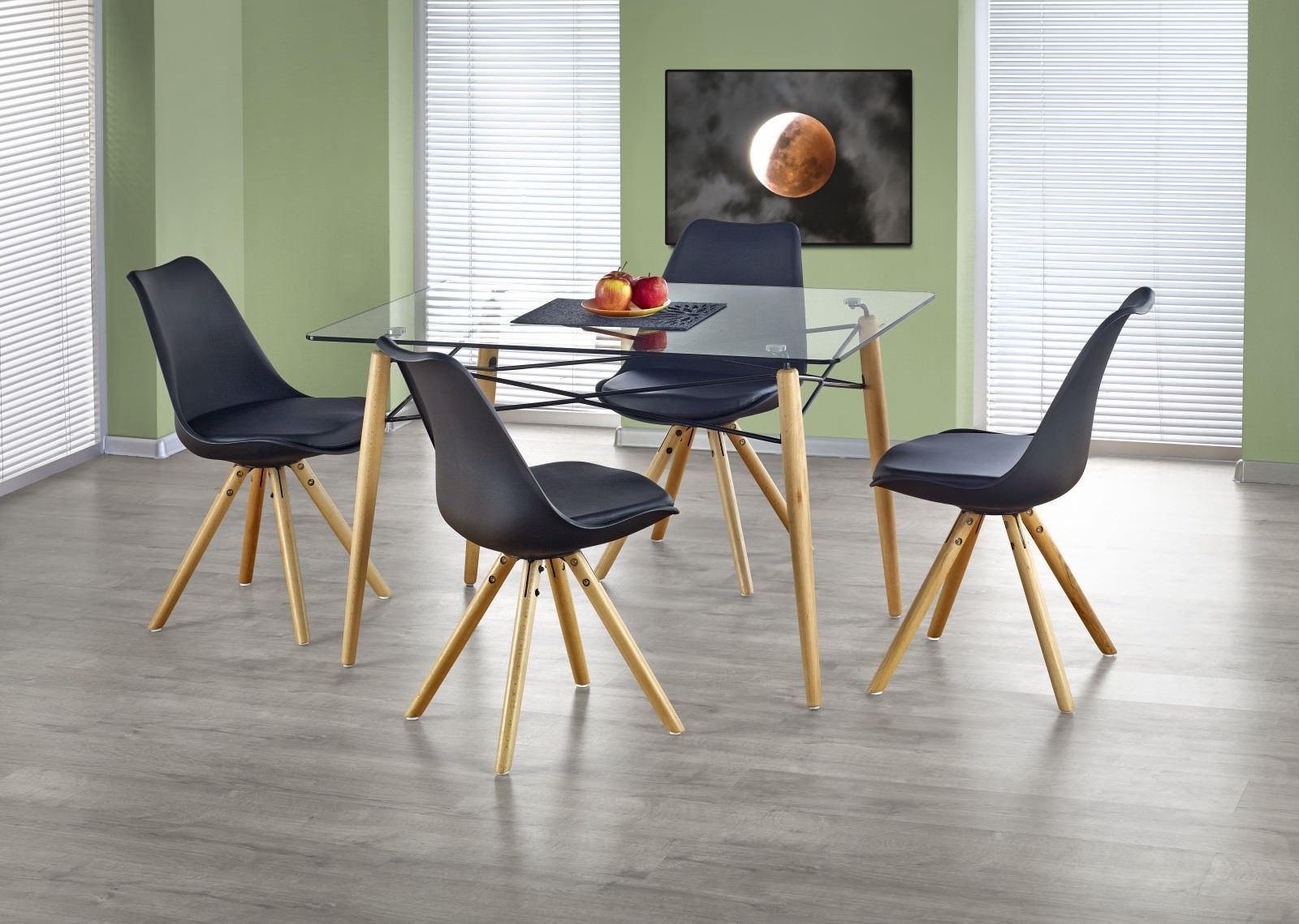 Стул кухонный Halmar K201 черный, V-CH-K/201-KR-CZARNE