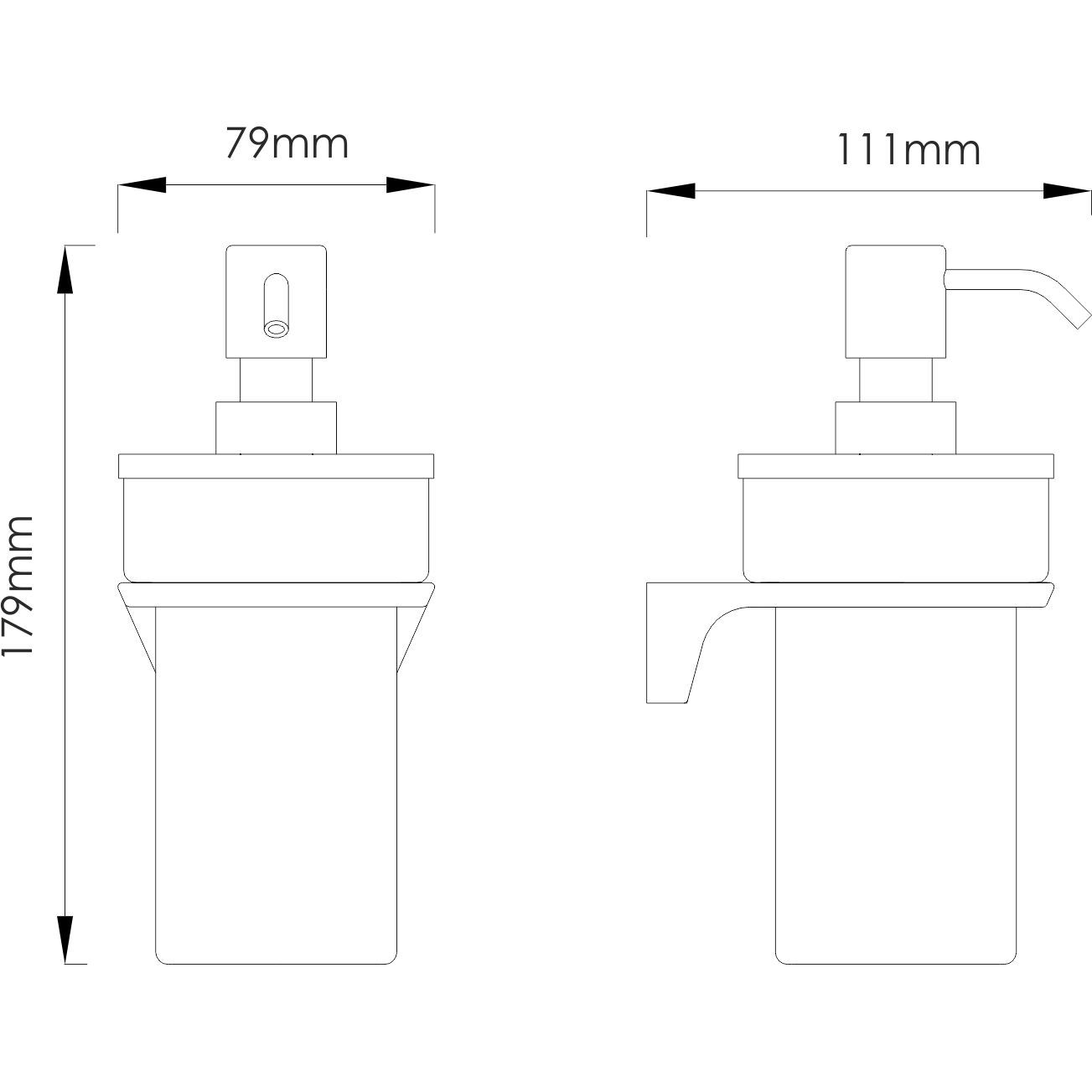 Дозатор для жидкого мыла WasserKRAFT Aisch, K-5999