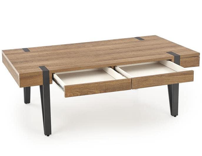 Стол журнальный Halmar Tuluza орех медовый/черный, V-CH-TULUZA-LAW