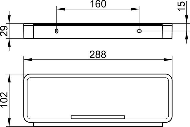 Корзина для душа Keuco Plan хром/белый, 14959010051
