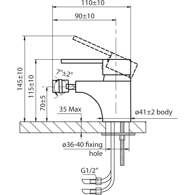 Смеситель для биде Ahti Satakunta, SK501001