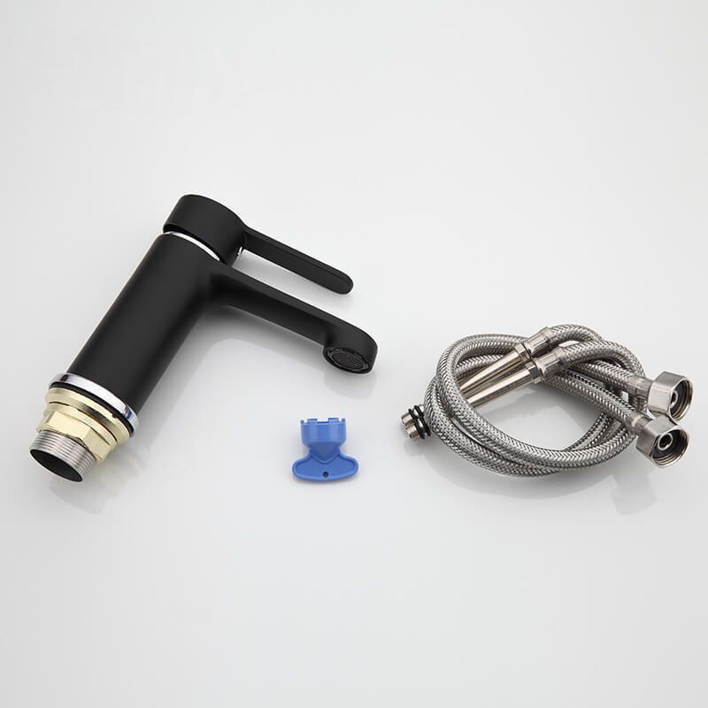 Смеситель для раковины черный/хром Frap F1042