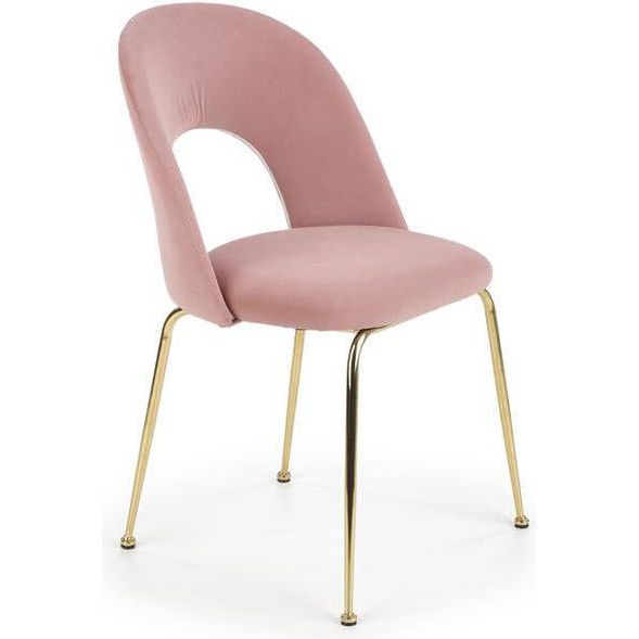 Стул кухонный Halmar K385 светло-розовый/золотой, V-CH-K/385-KR-J.ROZOWY