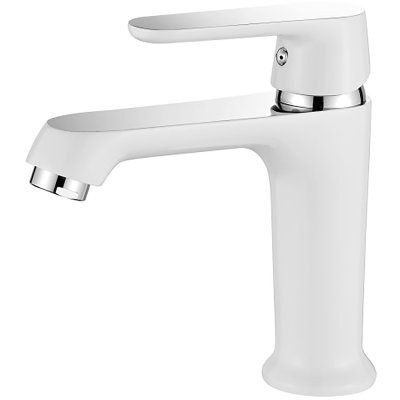 Смеситель для умывальника белый Ledeme L1077W