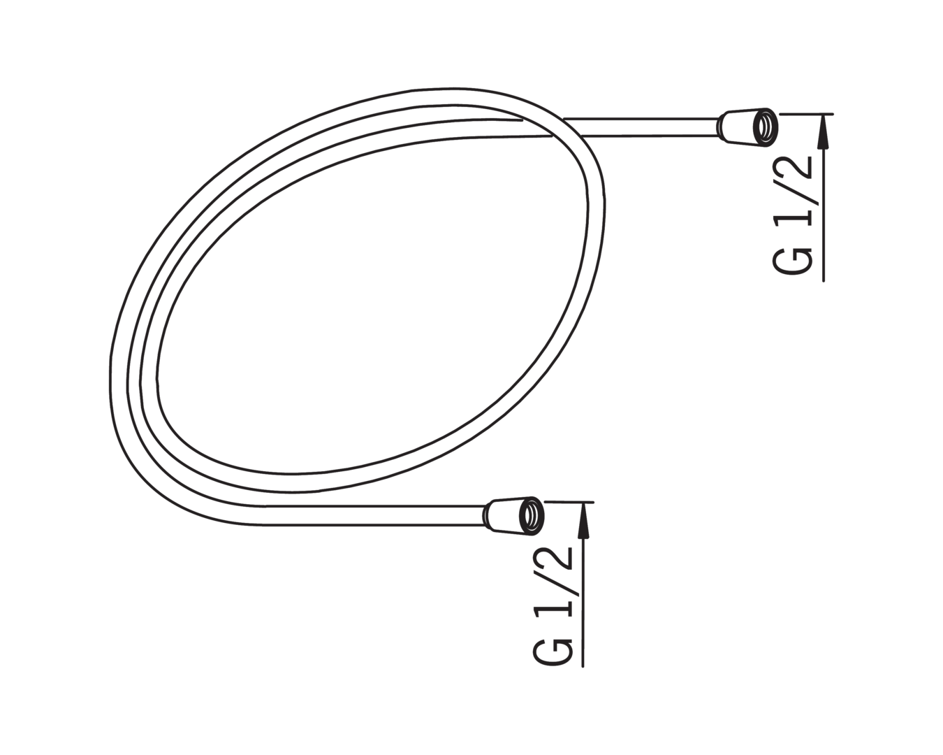 Шланг для душа Oras, 150 см, 241060-60