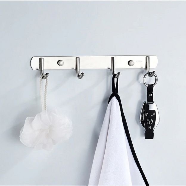 Планка с 4 крючками (сатин) Ledeme L70201-4