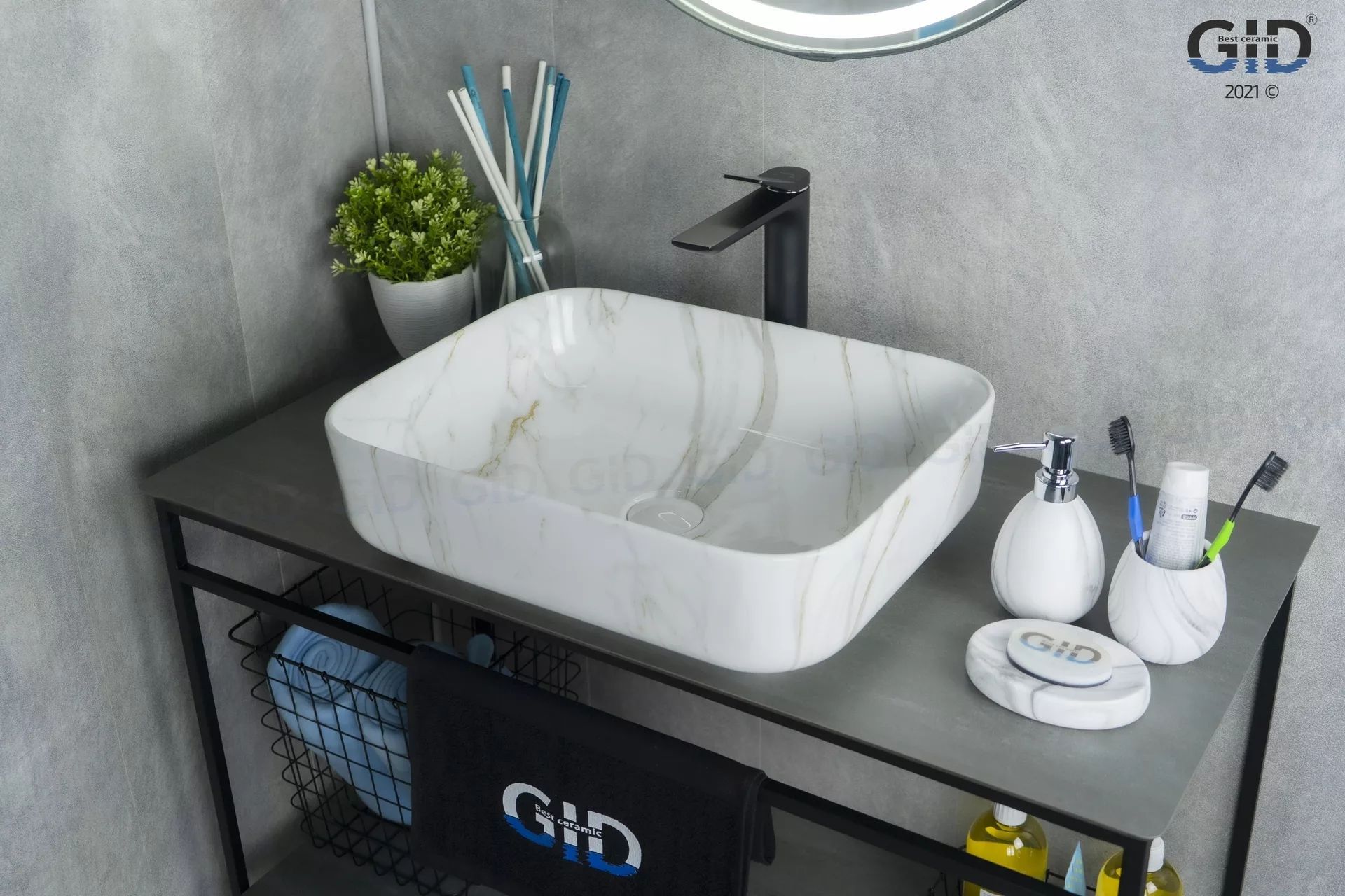 Умывальник Gid MNC190 50x39, 54426