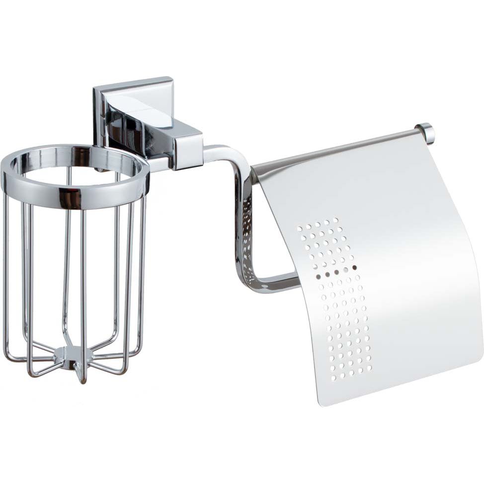 Держатель туалетной бумаги закрытый с держателем освежителя Vivi Felice Eterno FL 1007-D