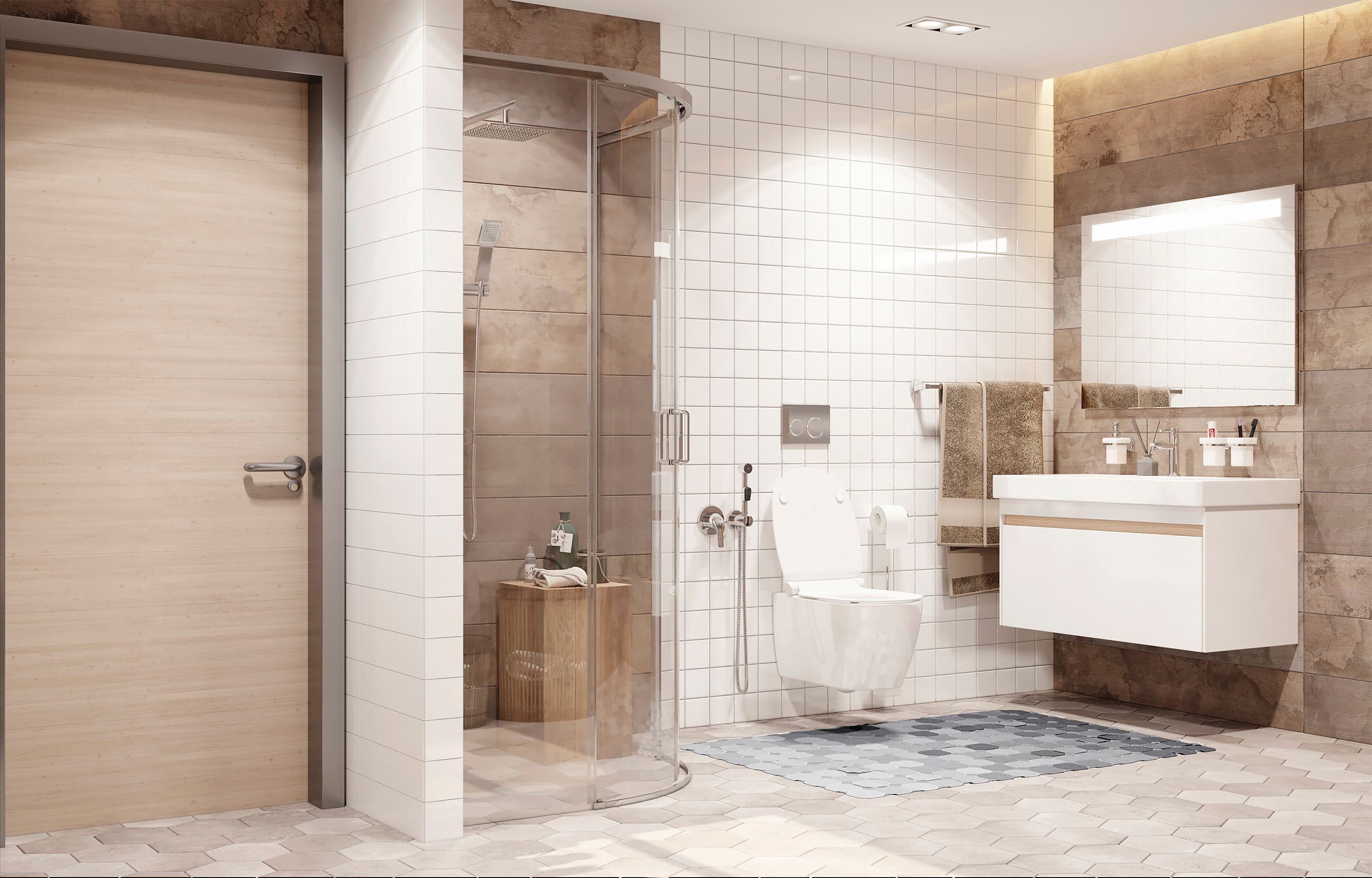 Полукруглое душевое ограждение Ambassador Queen