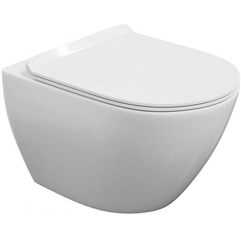 Унитаз подвесной Berges Puma Rimless с тонким сиденьем, 082131