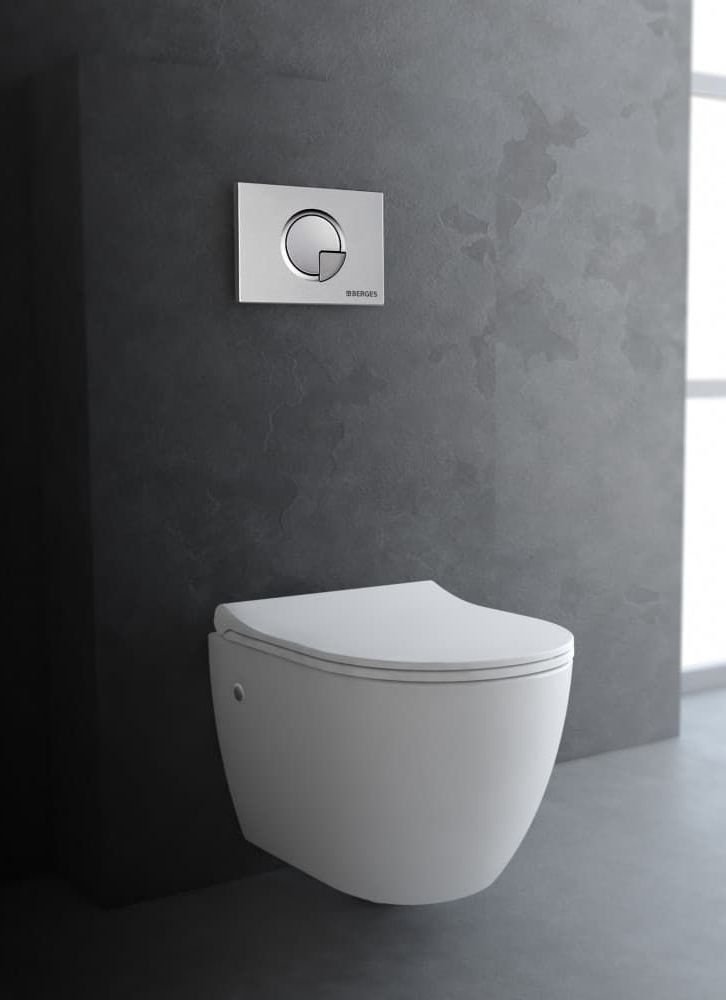 Унитаз подвесной Berges Okus с тонким сиденьем, 082127