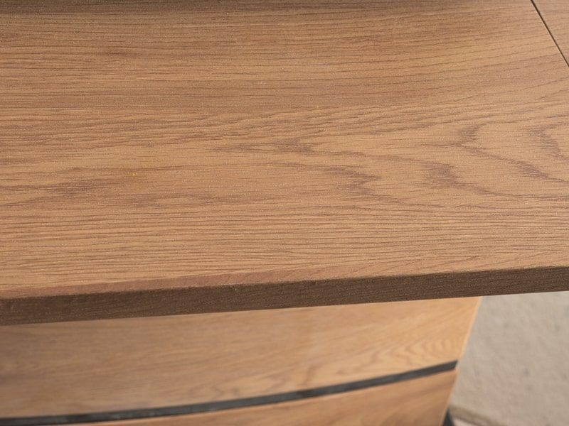 Стол обеденный Signal Leonardo 140 раскладной дуб/черный, LEONARDODD140