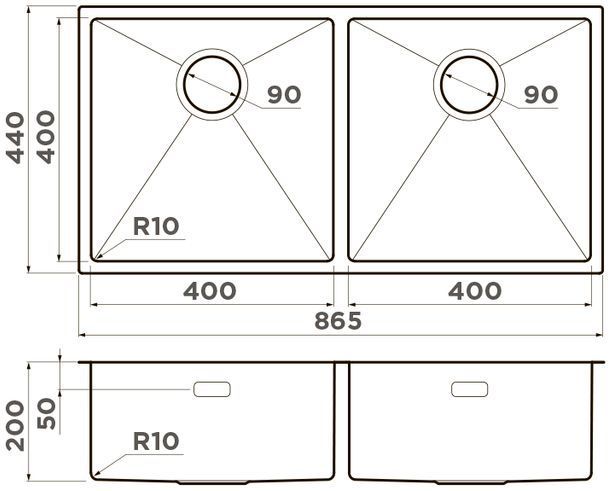 Мойка Omoikiri Taki 86-2-LG, 4993792