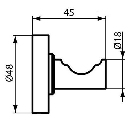 Крючок для ванной Ideal Standard IOM, A9115AA