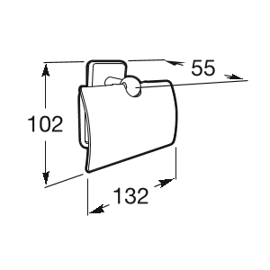 Держатель для туалетной бумаги с крышкой Roca Victoria, A816662001