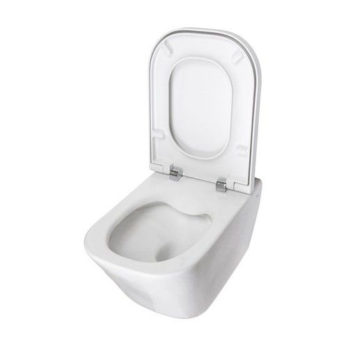 Унитаз подвесной Roca The Gap Clean Rim с пневмокрышкой, 34647L000 + 801472001