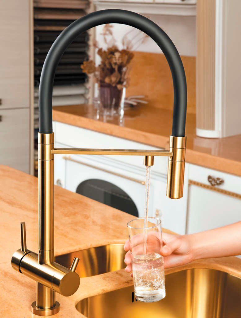 Кухонный смеситель Omoikiri Kanto-PVD-LG, 4994014