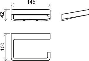 Держатель туалетной бумаги Ravak 10° TD 400.00, X07P329