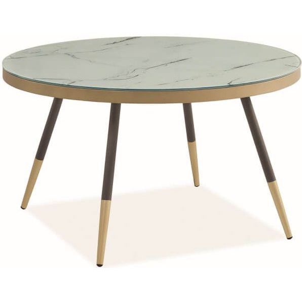 Стол журнальный Signal Vega B мраморный эффект/черный, VEGABBC