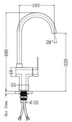 Смеситель для кухни Frap F4080