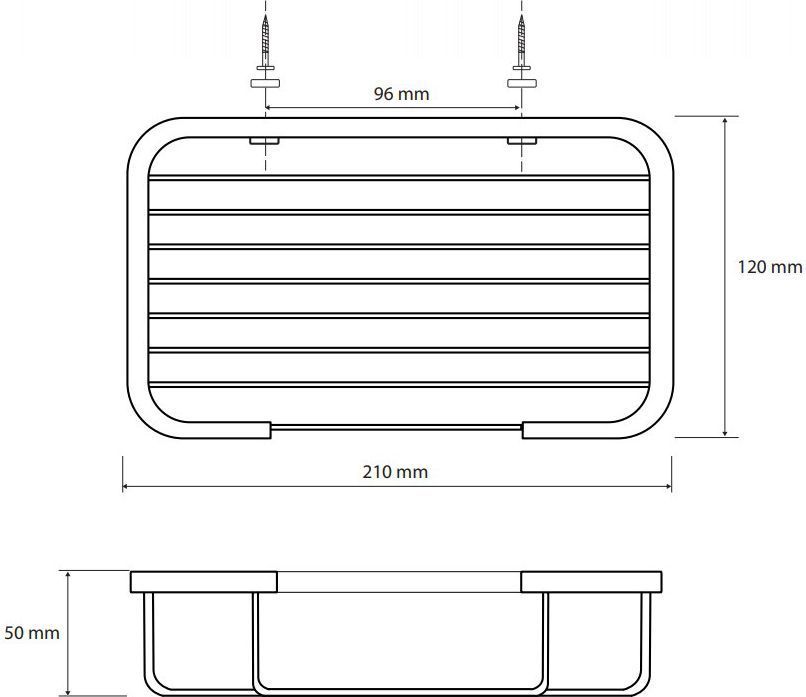 Мыльница 210 мм Bemeta Cytro, 146208292