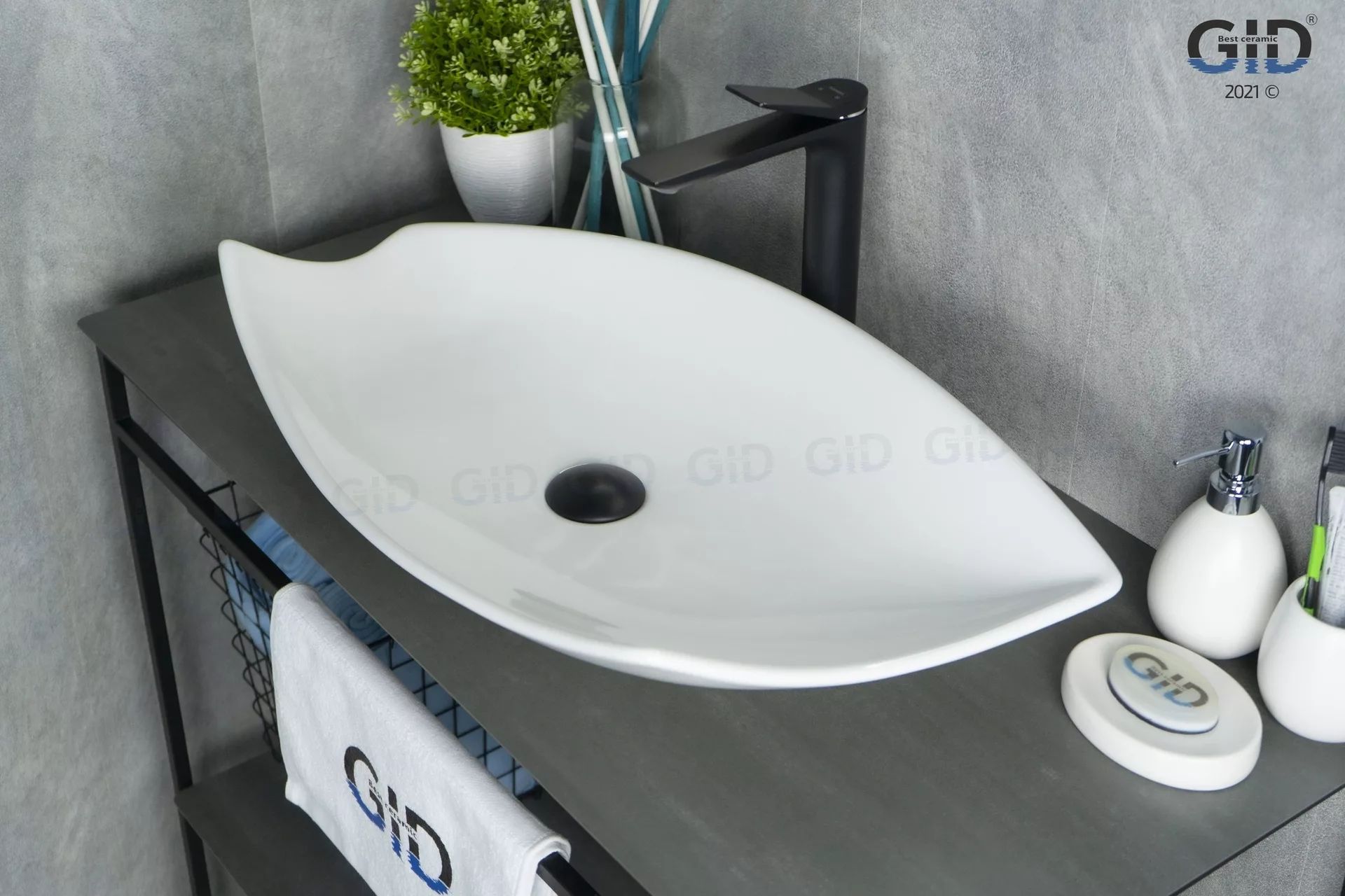 Умывальник Gid N9178 74x38, 51171