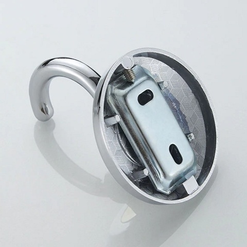 Крючок одинарный хром/золото Ledeme L204-1