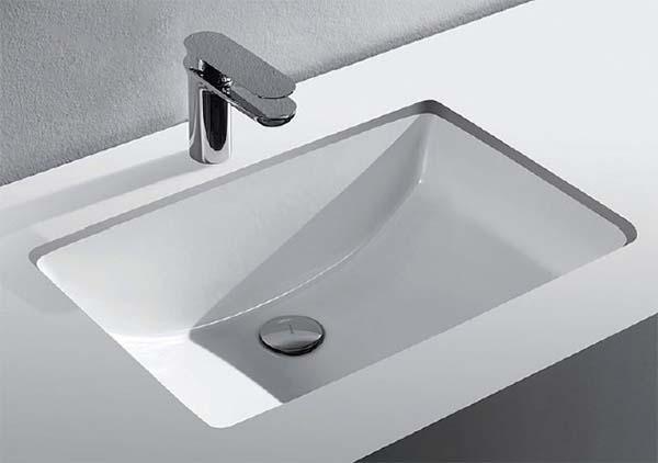 Встраиваемый снизу умывальник Bravat 59.5x41.5, C22212W-ENG