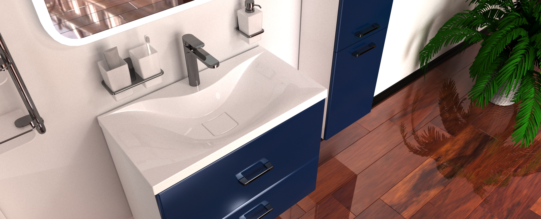 Раковина Andrea Family 800, 80x44.5