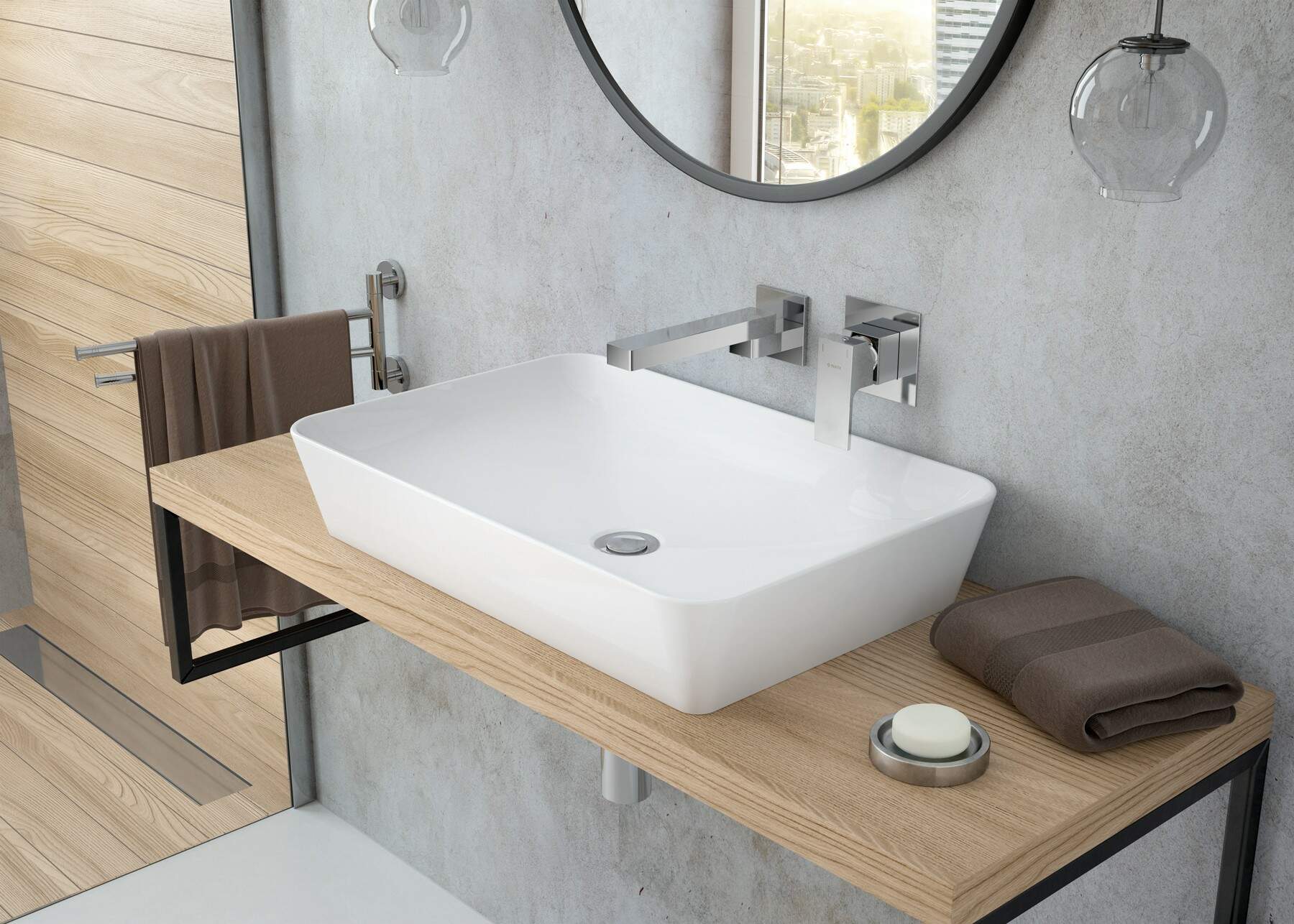 Смеситель для раковины скрытого монтажа Deante Anemon, BCZ_054L