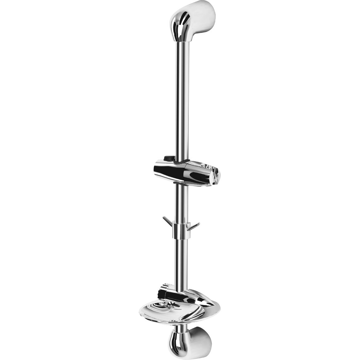 Стойка душевая 693 мм с мыльницей круглой Lemark, LM8065C