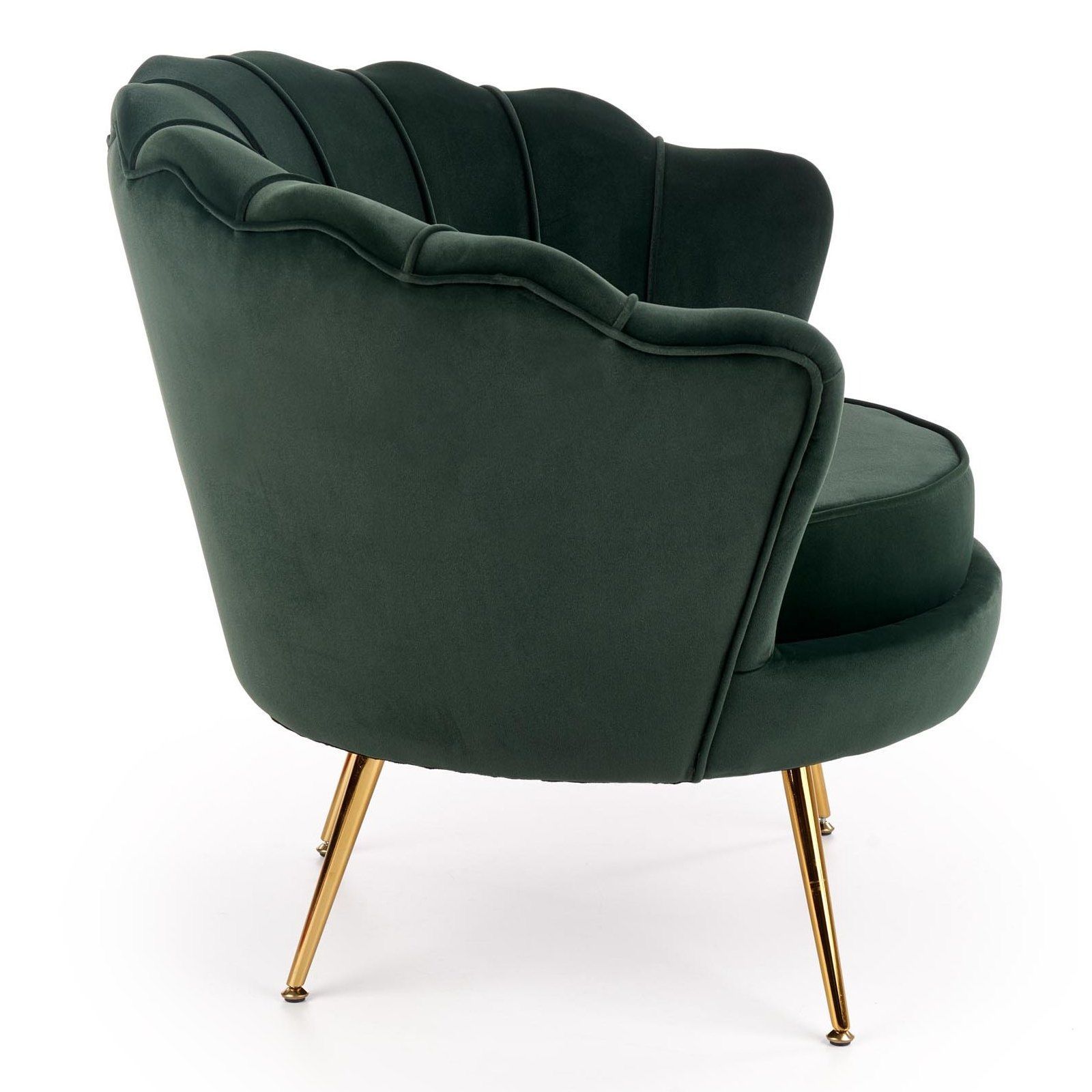 Кресло Halmar Amorinito темно-зеленый/золотой, V-CH-AMORINITO-FOT-C.ZIELONY