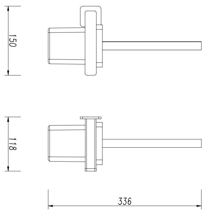 Ершик для унитаза подвесной Omnires Nelson, NL80620BL