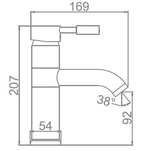 Смеситель для умывальника Ledeme L1052