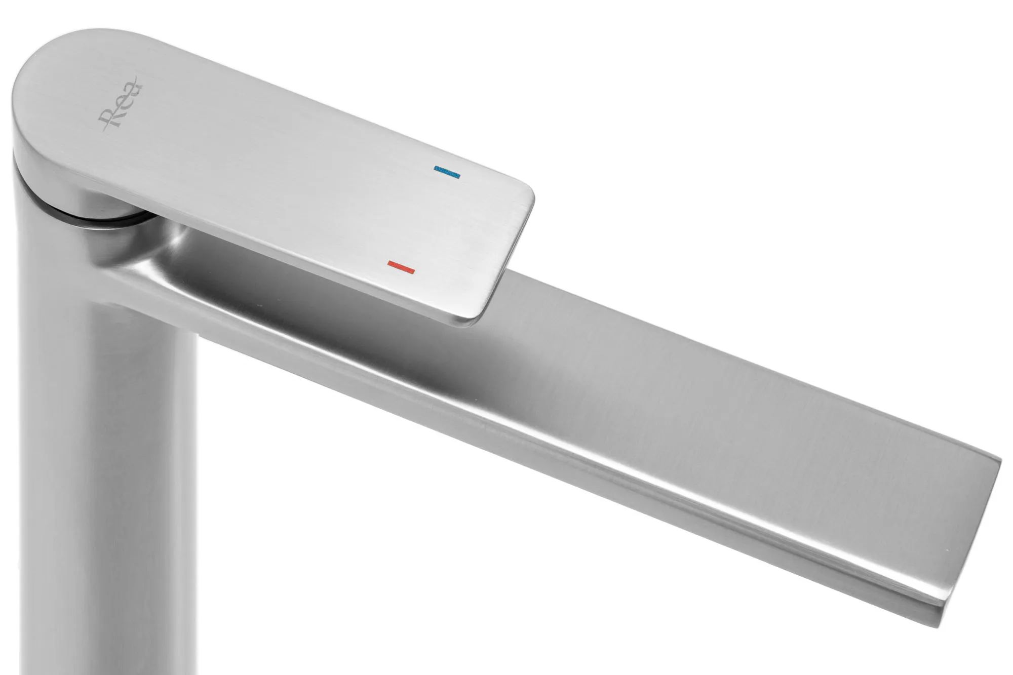 Смеситель для умывальника высокий Rea Verso Brush Steel, REA-B9140