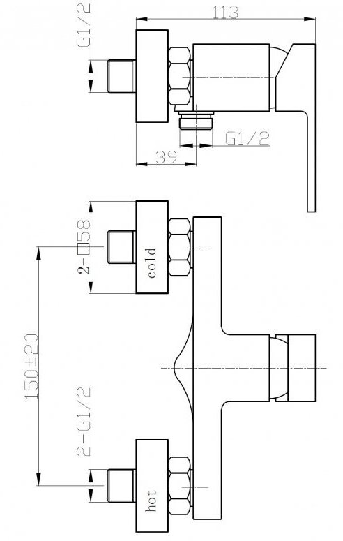 Смеситель для душа WeltWasser KASSEL 704