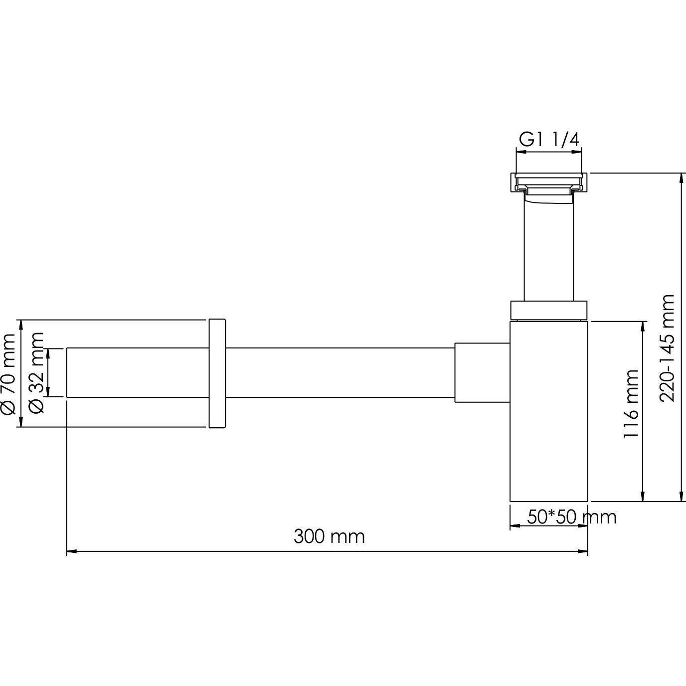 Сифон для раковины WasserKRAFT, A072