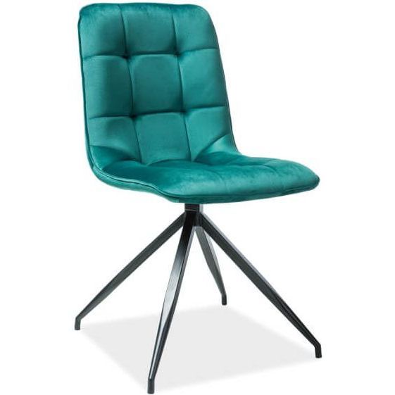Стул кухонный Signal Texo Velvet зеленый/черный, TEXOVCZ78