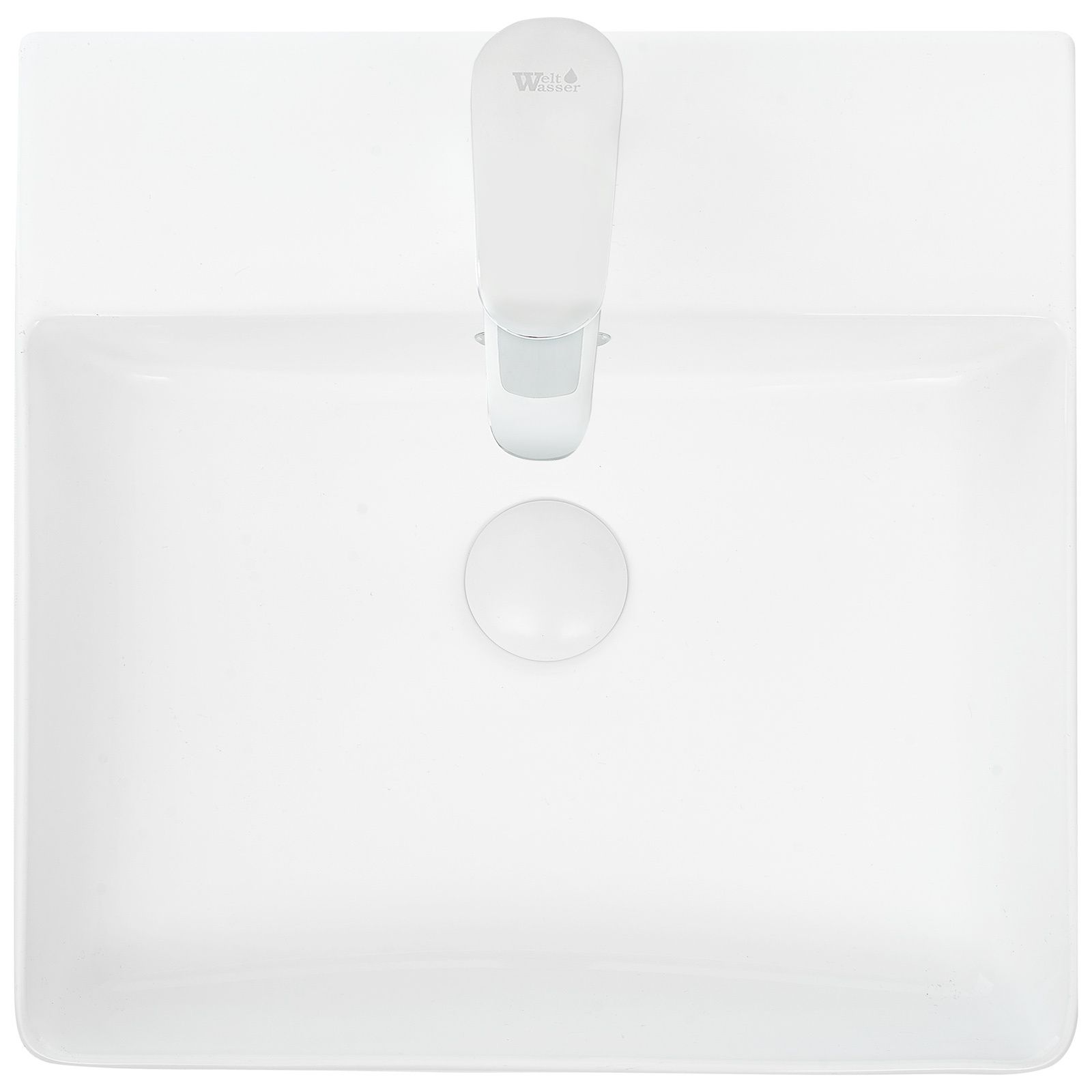 Раковина накладная WeltWasser ELBACH 2177 MW 42x42