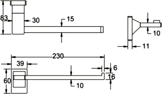 Полотенцедержатель Rose, RG1606H