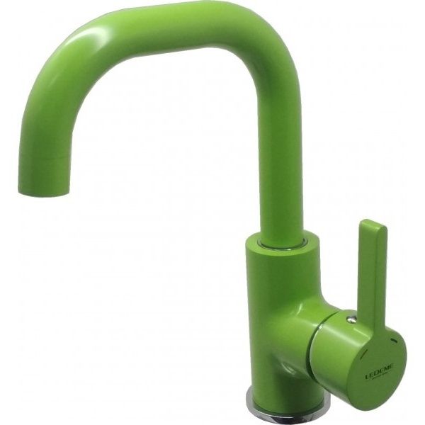 Смеситель для умывальника зеленый Ledeme L1099Z