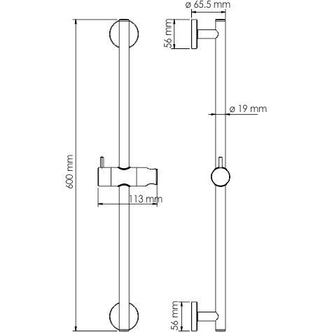 Стойка для душа WasserKRAFT, A122