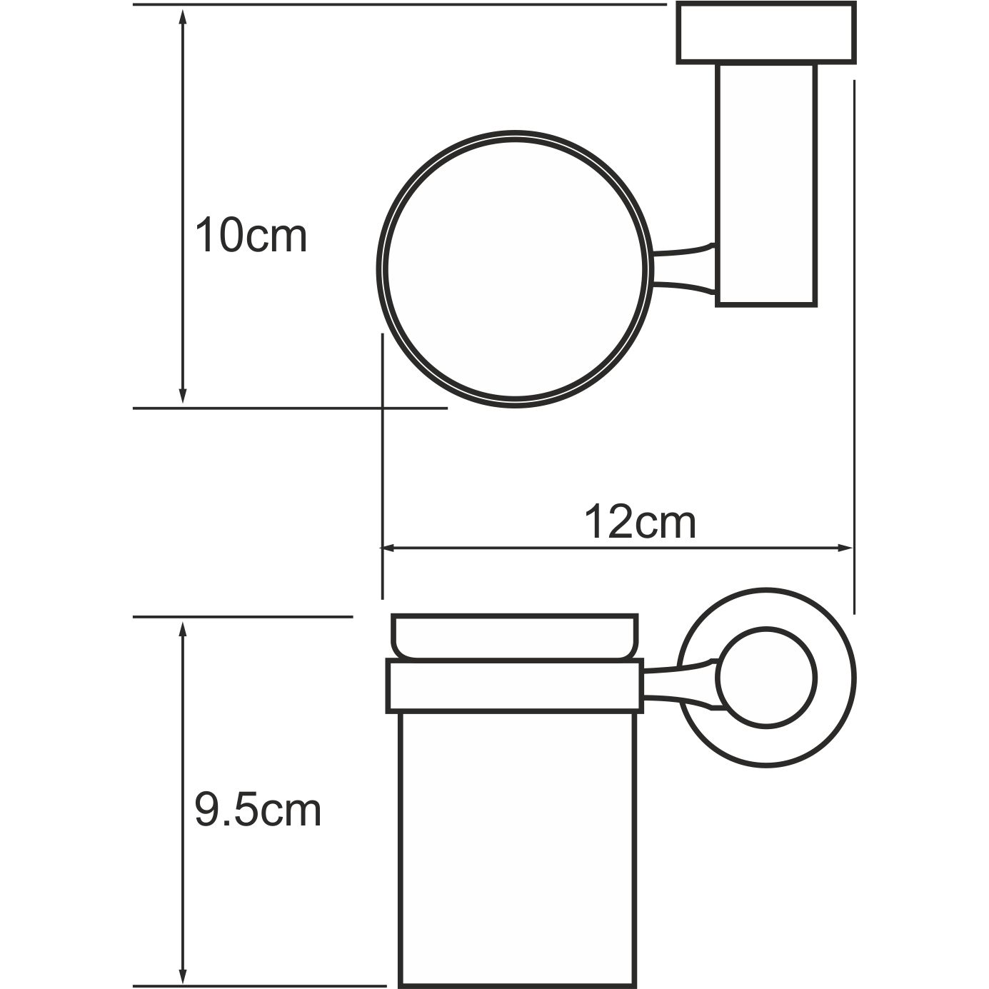 Подстаканник одинарный WasserKRAFT Donau, K-9428