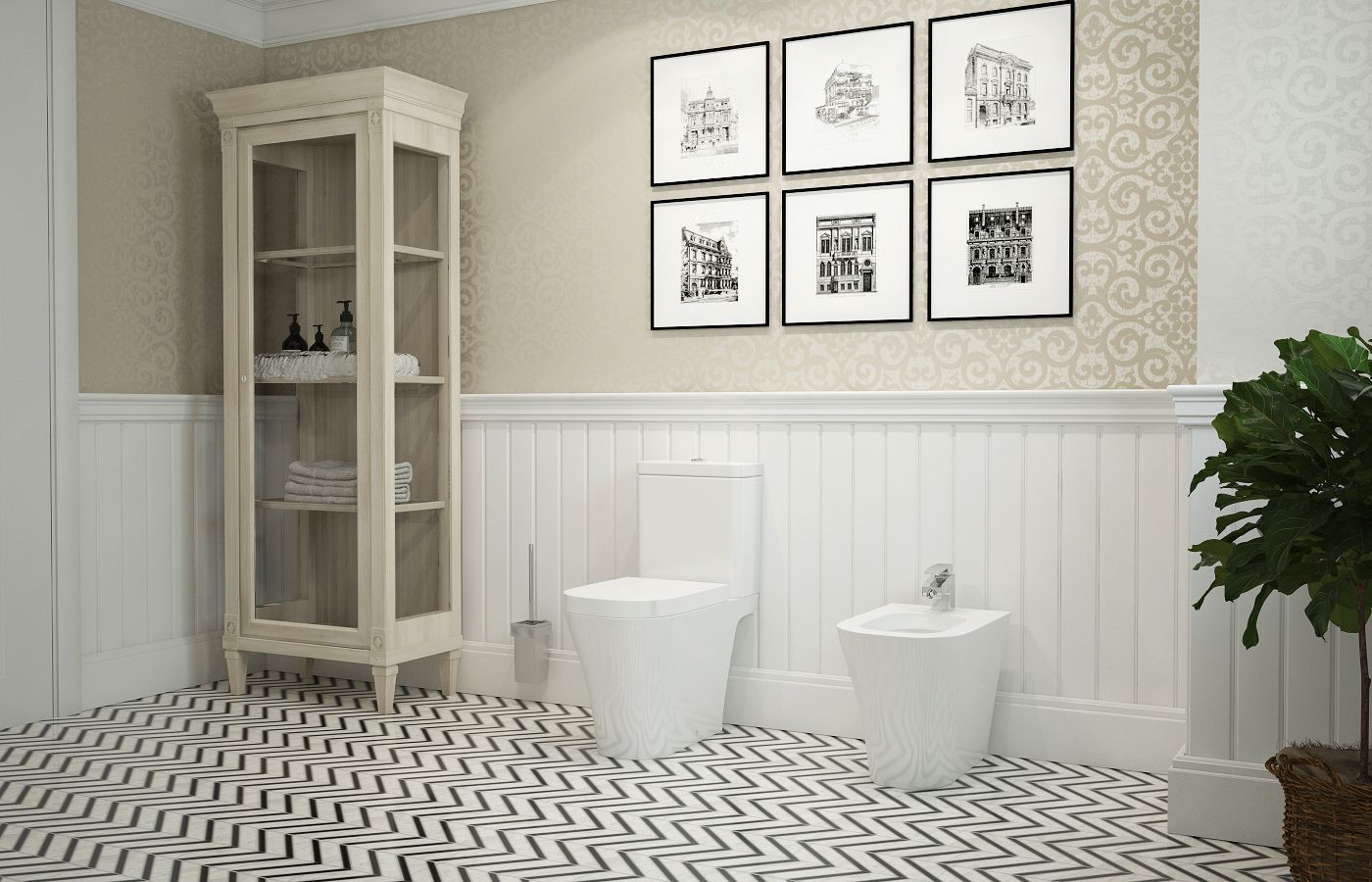 Напольный унитаз Lavinia Boho Biore Rimless, 33040010