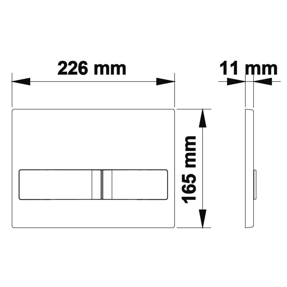 Инсталляция для скрытого монтажа Berges Novum L2 с кнопкой матовый хром, 040212