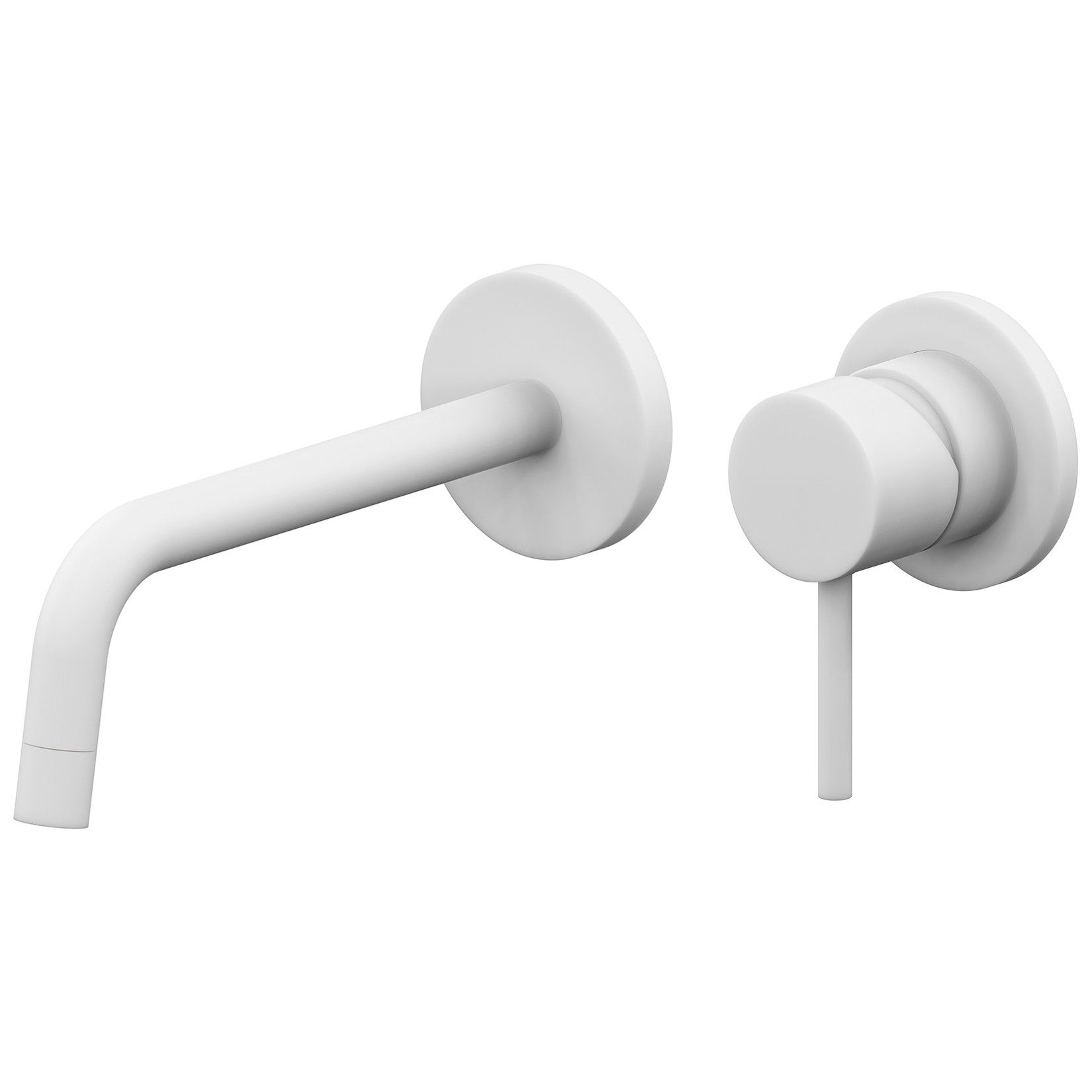 Смеситель для умывальника из стены Paffoni Light белый матовый, LIG006BO70